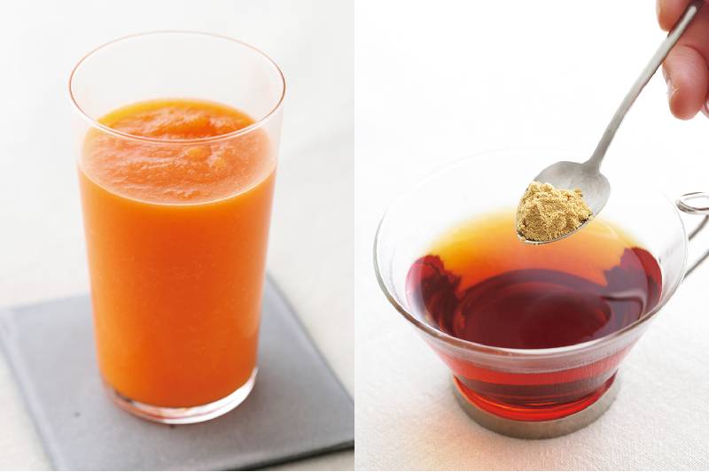 「朝食断食」はにんじんりんごジュースやしょうが紅茶が助けに!?（撮影／菅井淳子）