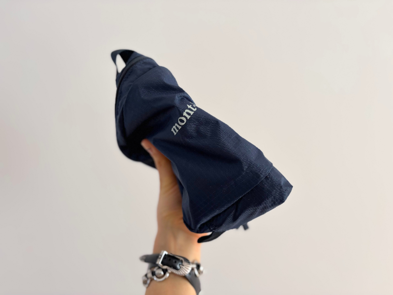 しなやかな生地で、コンパクトにたためる