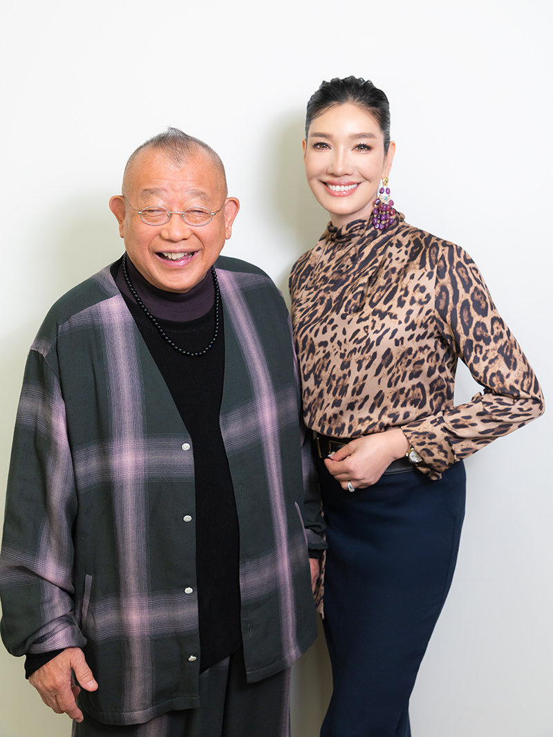 笑福亭鶴瓶さん＆アンミカさん（撮影／田中智久）