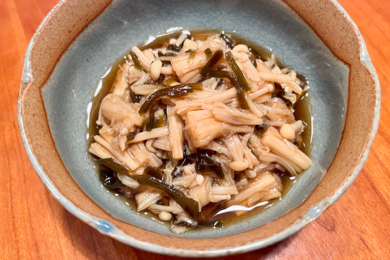 レンチンなめたけ（写真／柳瀬真澄さん）