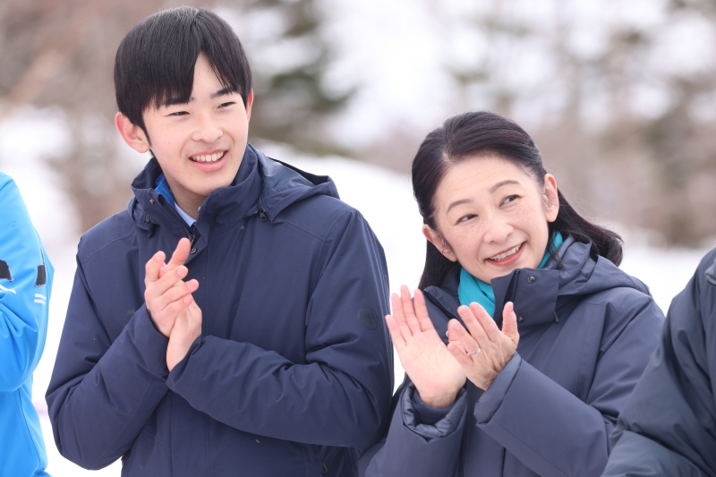 悠仁さまと一緒にスキーを観戦。（2026年3月）