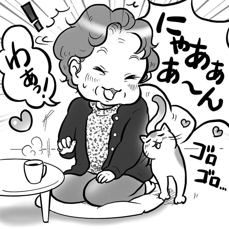 猫ちゃんの声の聞こえ方にも変化が!?（イラスト／たばやん）