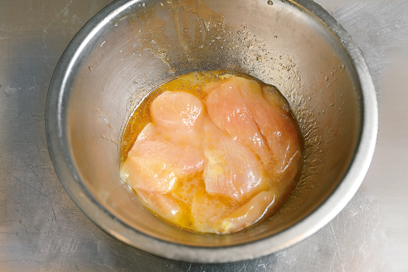 ブライン液に漬けている「サクふわ」