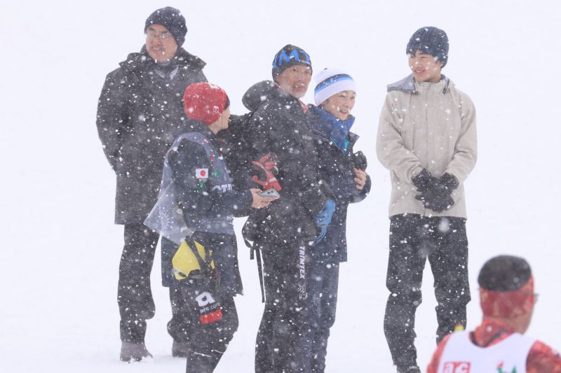 雪が降っていた。（2026年3月、写真／JMPA）