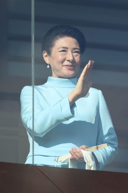 新年一般参賀に臨まれた雅子さま。（2026年2月、写真／黒石あみ）
