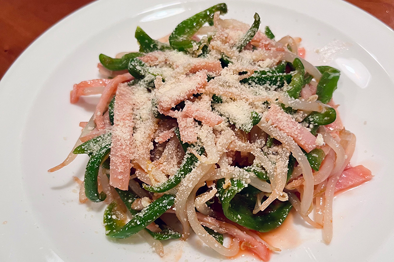 レンチンナポリタン（写真／柳瀬真澄さん）