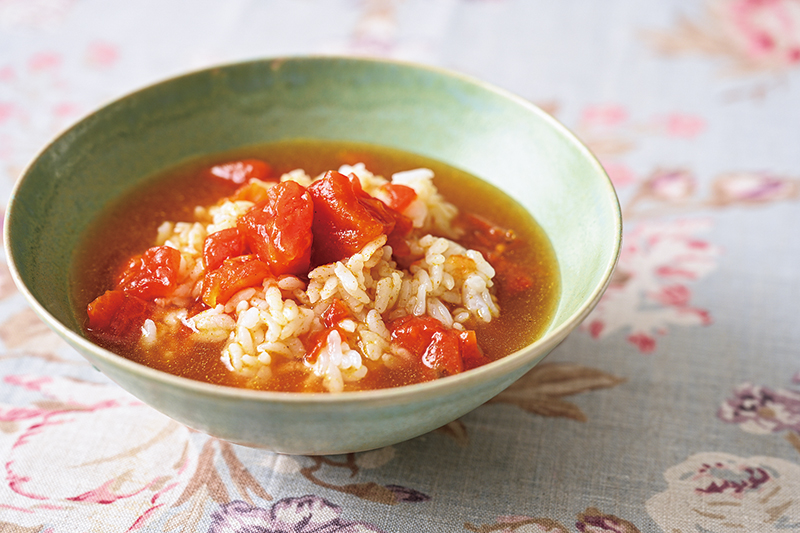 「トマトカレー茶漬け」