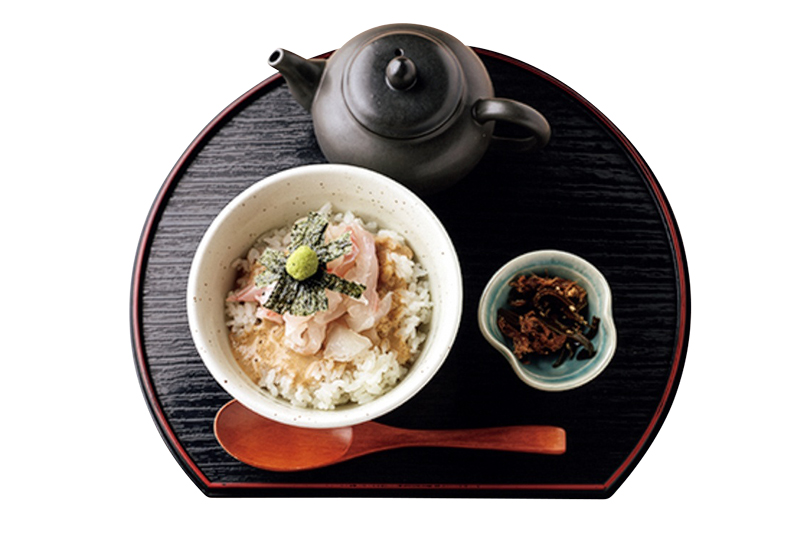 飲んだ後にしみ入る夜限定「〆メニュー！！ 真鯛の出汁茶漬け」（980円）