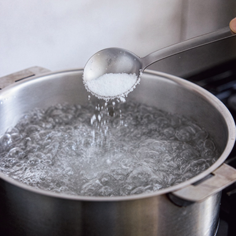 お湯に入れる塩は1%が目安