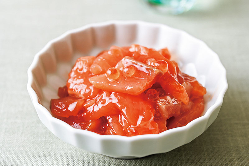 「鮭ルイベ漬」（1瓶160g/1840円）