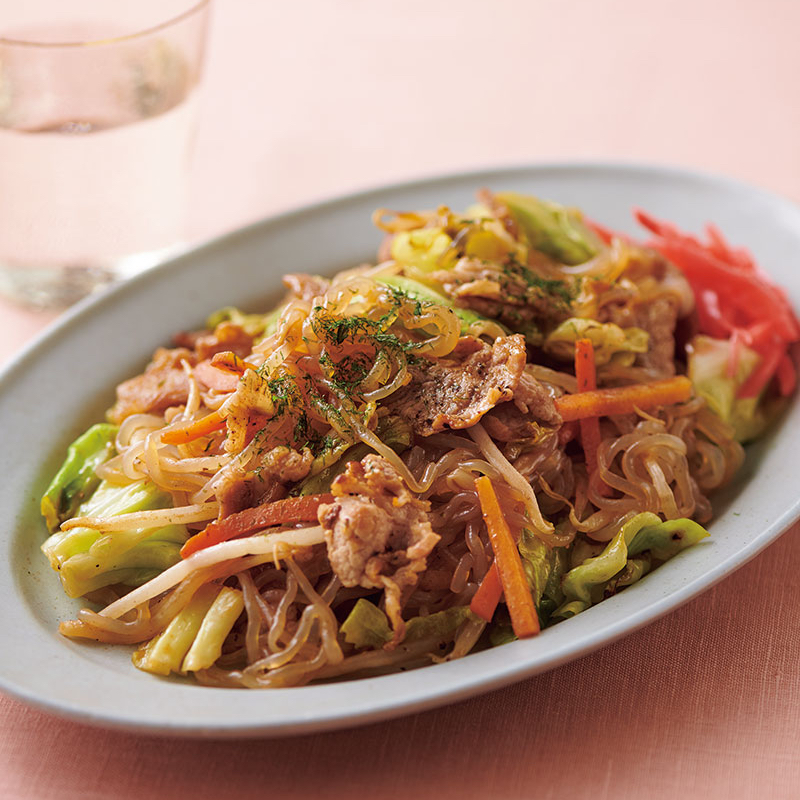 「しらたき焼きそば」