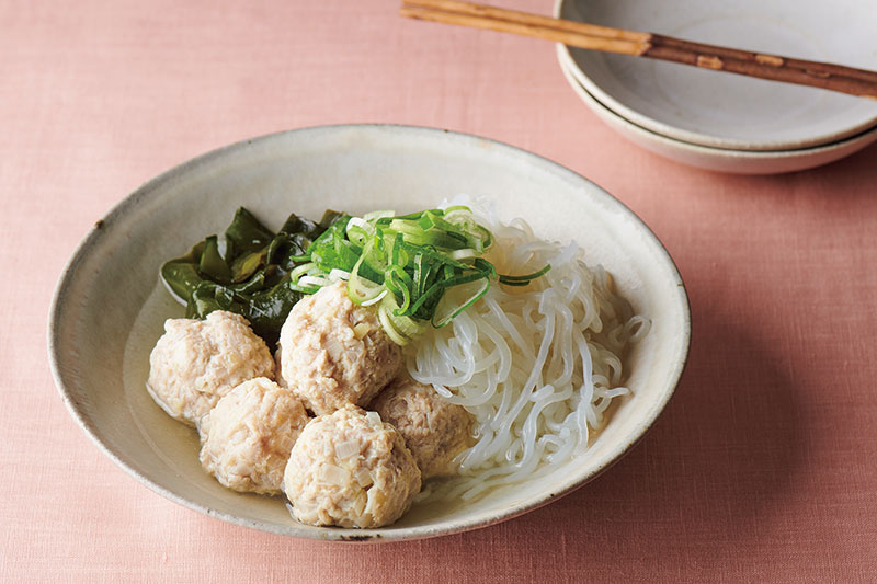 「しらたき塩つくね煮」