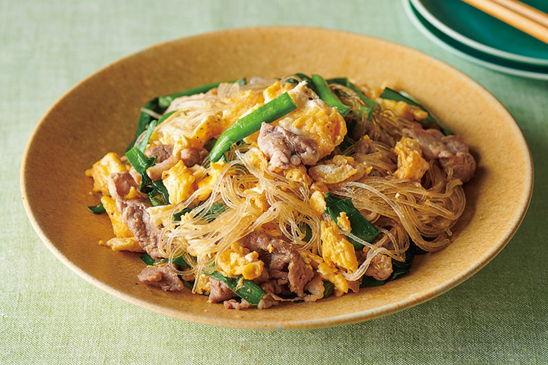 「はるさめのにら玉」