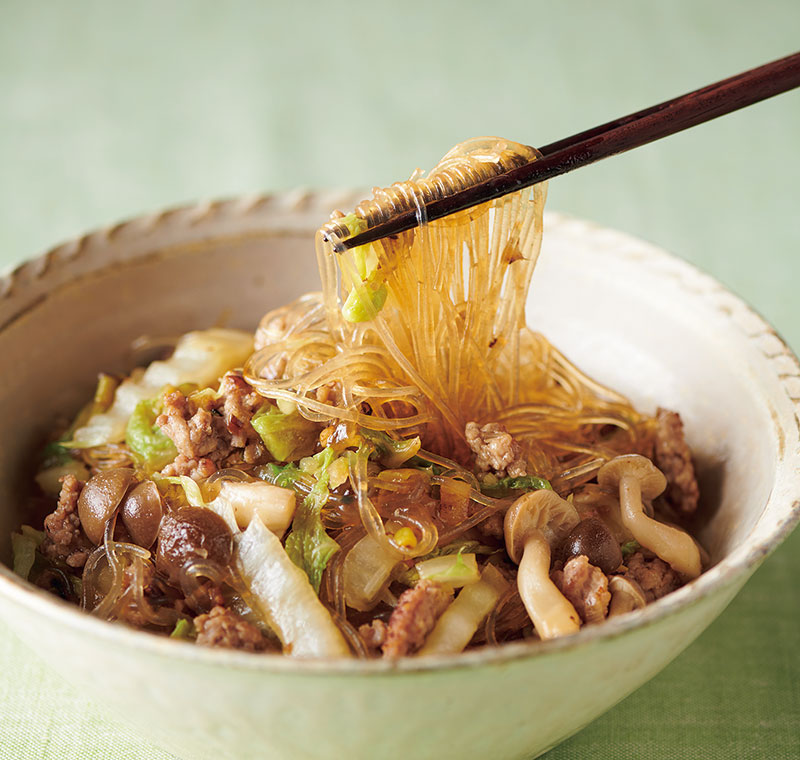 「はるさめと白菜の炒め煮」