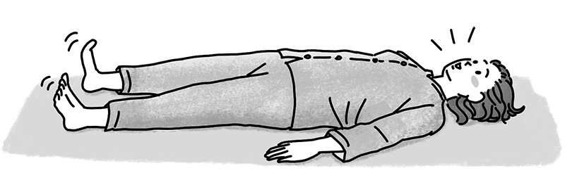 「足指がよく動く」（イラスト／鈴木みゆき）