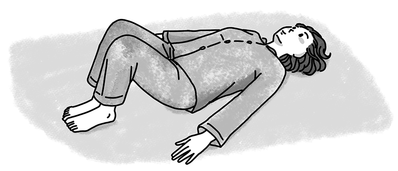 足先からかかとまでピッタリとつける（イラスト／鈴木みゆき）