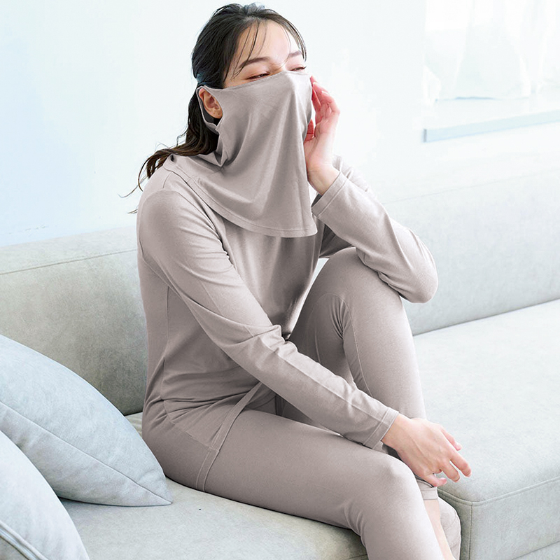 「ベルメゾン とろふわコットンおやすみインナー3点セット（イフミック加工）」（6990円/ベルメゾン）