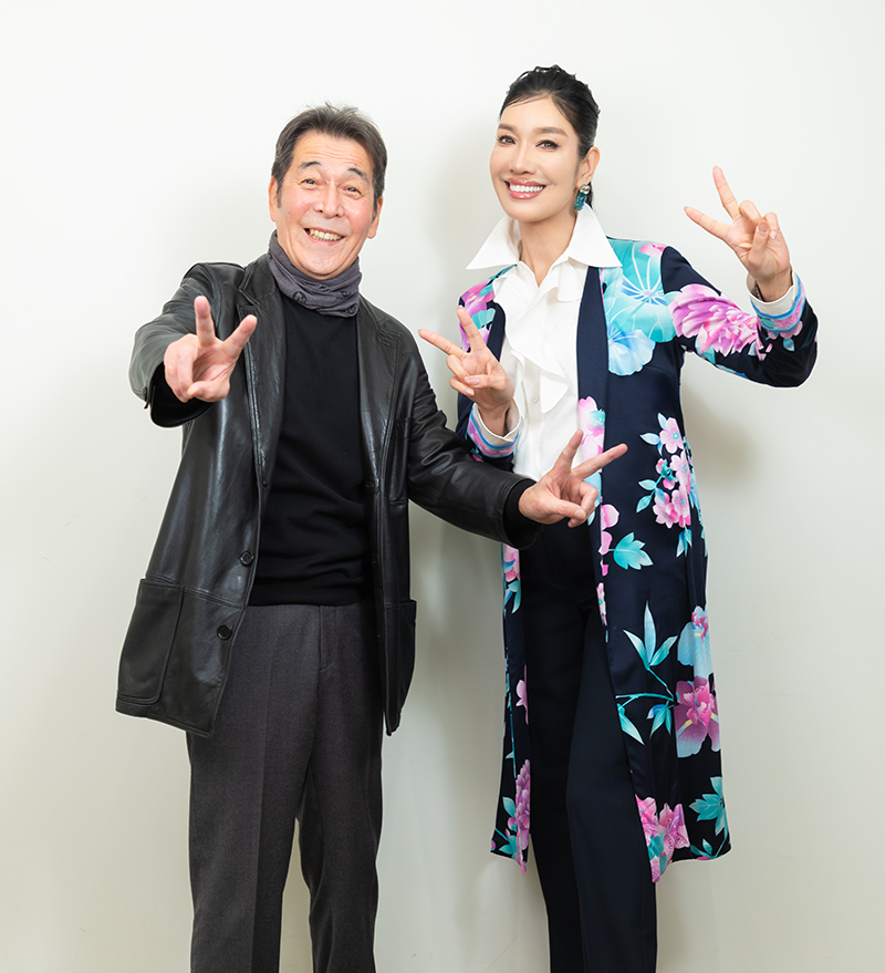 井上 順さん＆アンミカさん（撮影／田中智久）