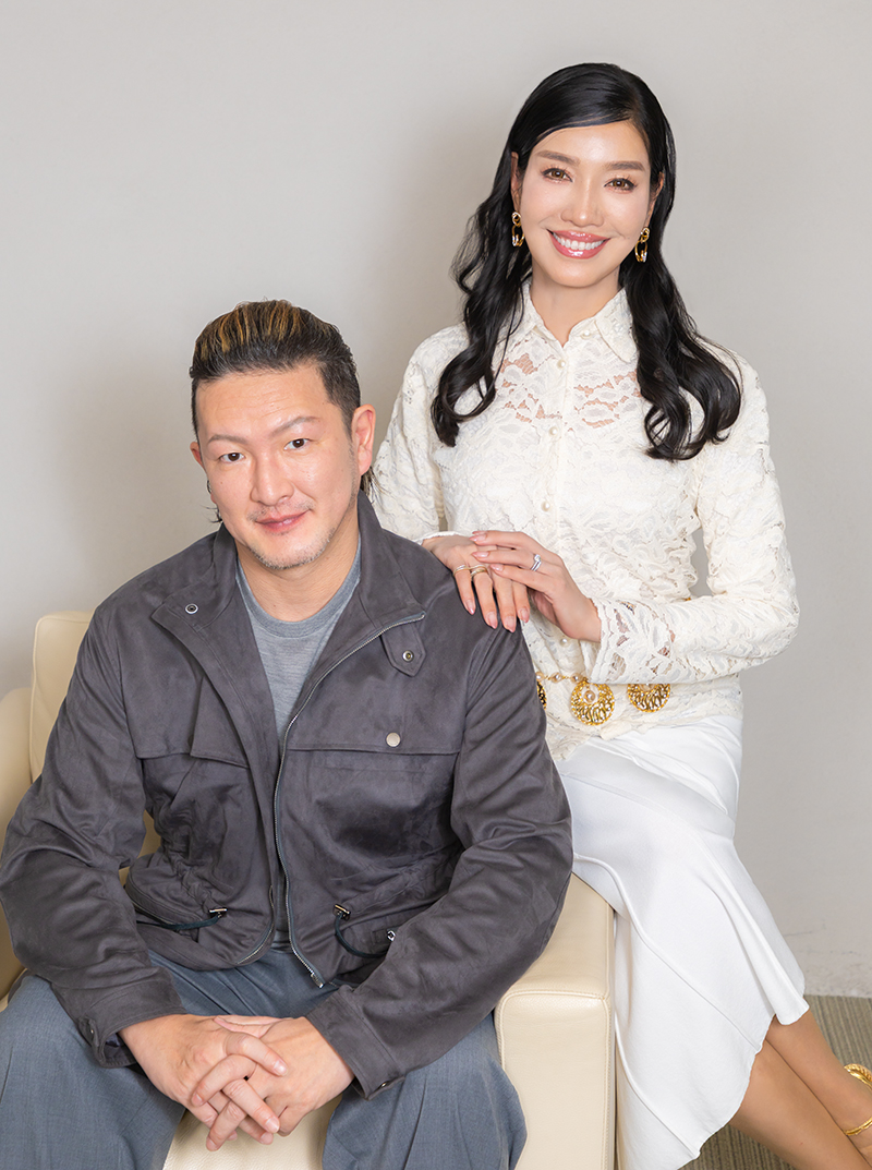 中村獅童さん＆アンミカさん（撮影／田中智久）