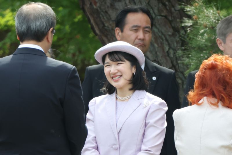 風で髪がなびくのも屋外ならでは。（2026年4月、写真／JMPA）