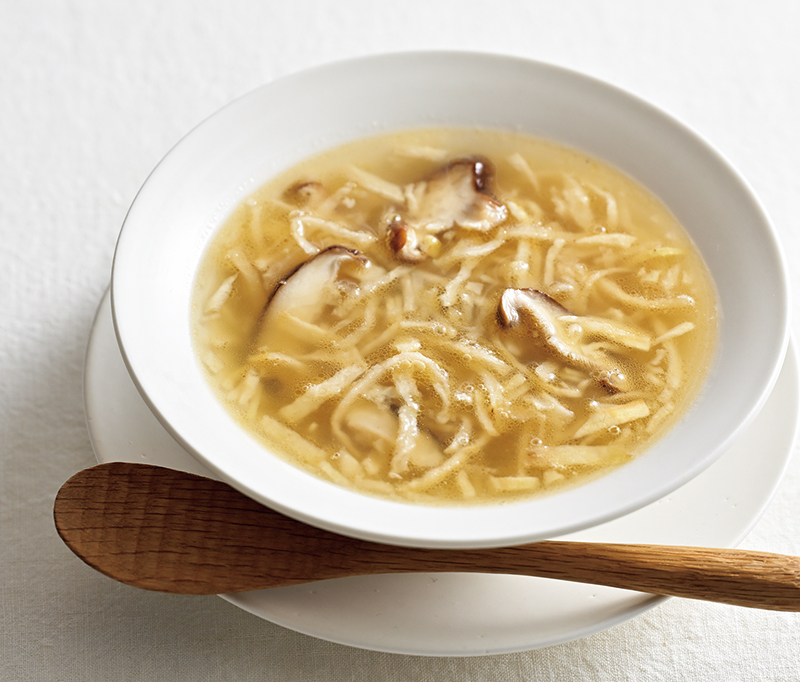 切り干し大根としいたけの中華スープ