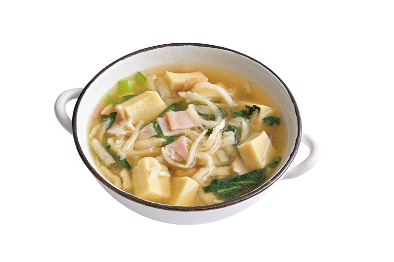 切り干し大根と小松菜のミネストローネ風