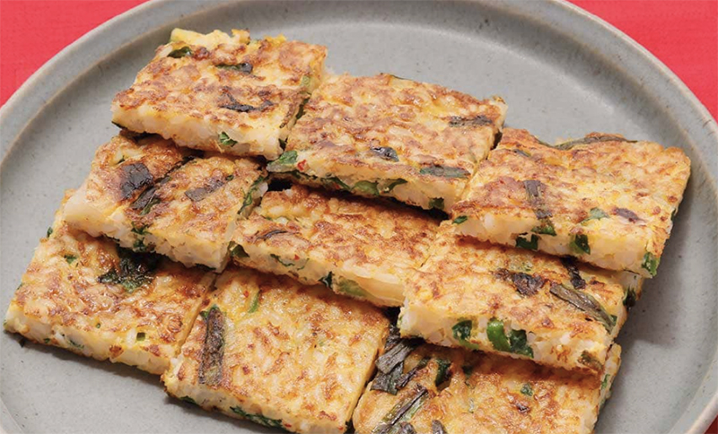 「カリッともちっとにらチヂミ」