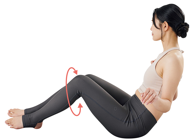 ひざをツイスト