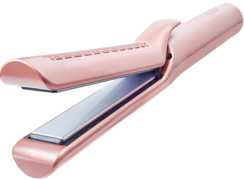 ダイヤモンドシャインプレート。一般的なプレートは水を垂らすと一瞬で蒸発するが、こちらは水滴が残ったまま＝水蒸気爆発が起きにくい