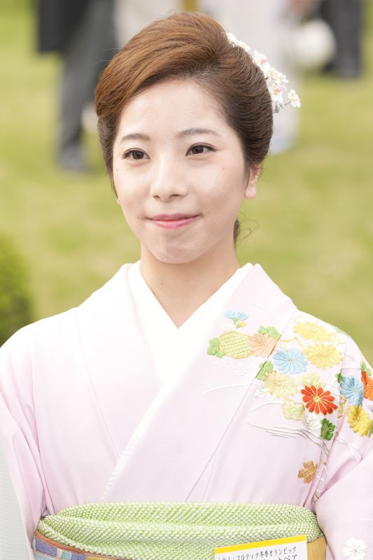 和装もよく似合っていた。（2026年4月、写真／JMPA）