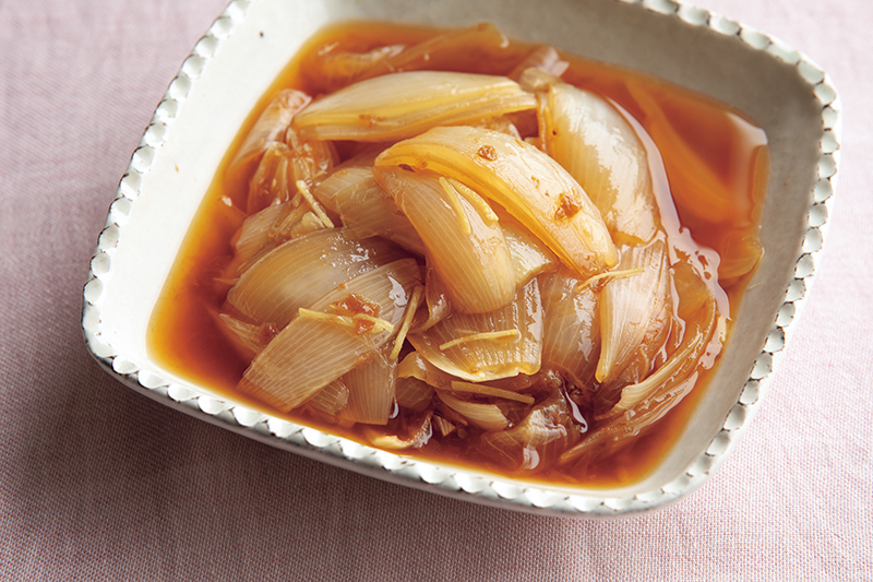 新玉ねぎのしょうゆ煮