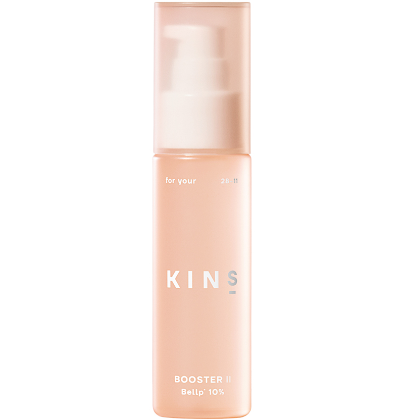 「KINS ブースターII（50ml、 約30日分）」通常タイプ〈定期購入コース〉1本7,128円 （税込）、〈単品〉1本8,910円 (税込)/KINS