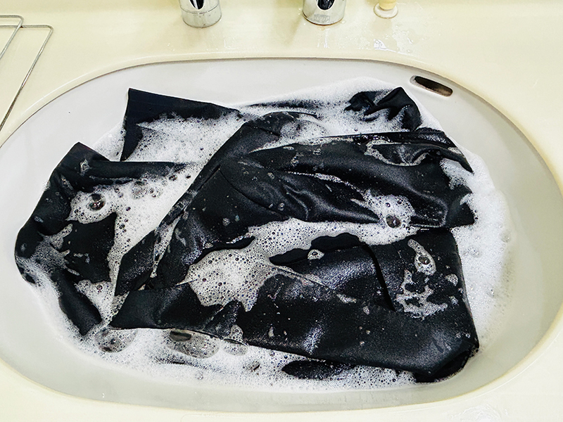 おしゃれ着用洗剤で手洗い