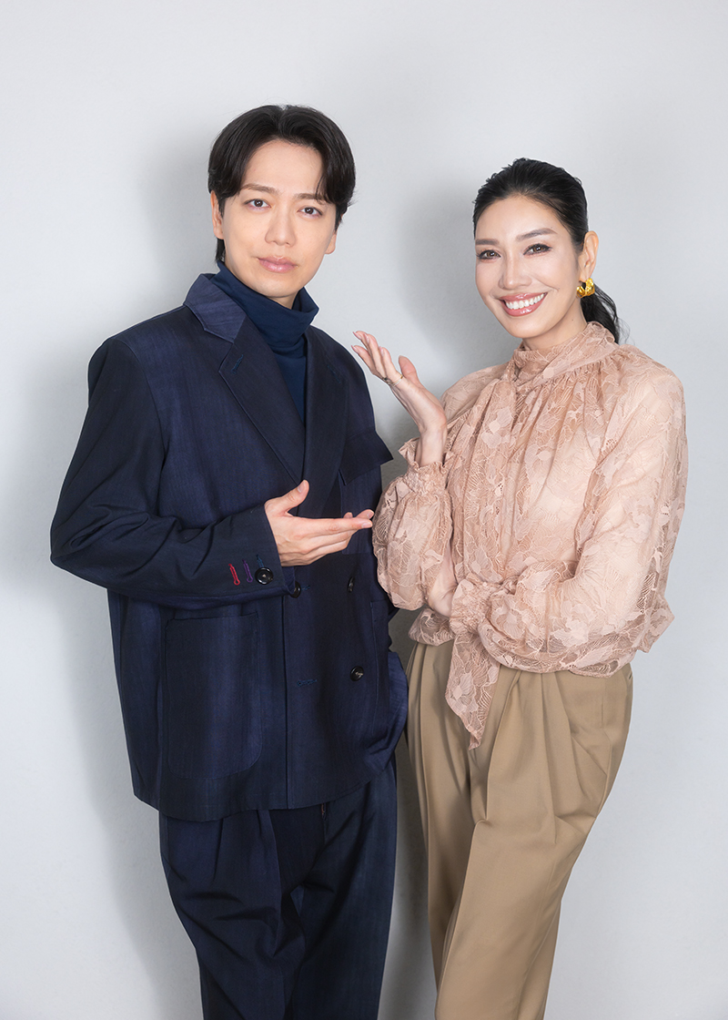 山崎育三郎さんとアンミカさん（撮影／田中智久）