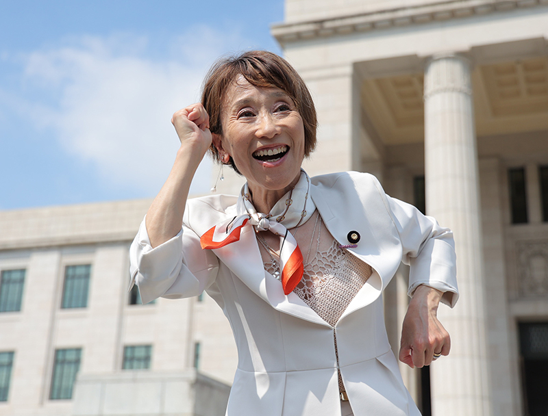 チャレンジを続け、ライフステージが変わっても走ることを大事にしている（時事通信フォト）