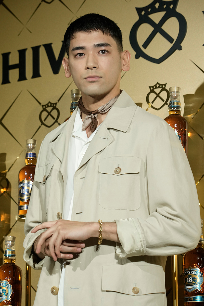 俳優・モデルのUTA（時事通信フォト）