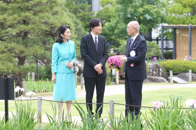 菖蒲園にて。（2026年5月、写真／JMPA）