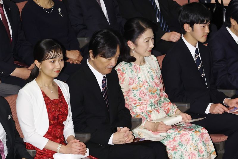 5月3日には4人揃って公務に出かけられた。（2026年5月、写真／JMPA）