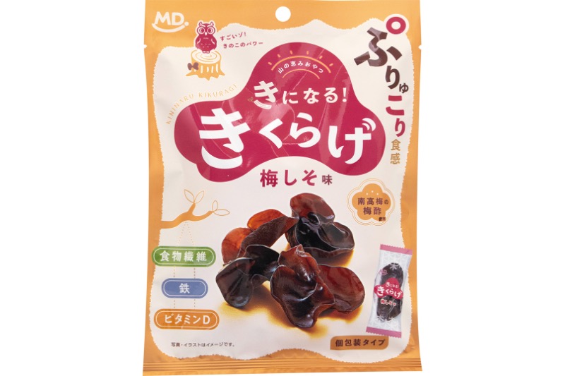 『きになるきくらげ　梅しそ味』30g378円