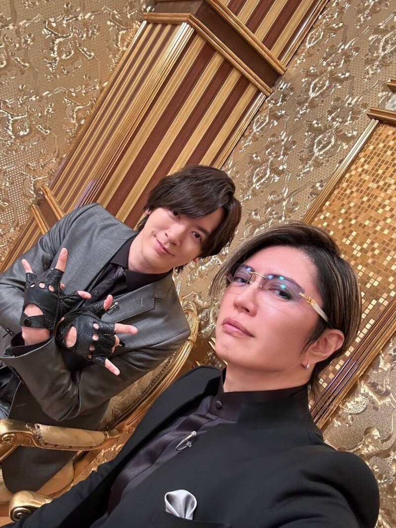 格付けで一緒になったDAIGOとGACKT（GACKTのXより）