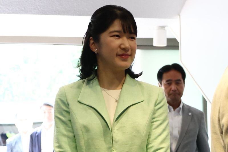 外ハネヘアが印象的。（2026年5月、写真／JMPA）