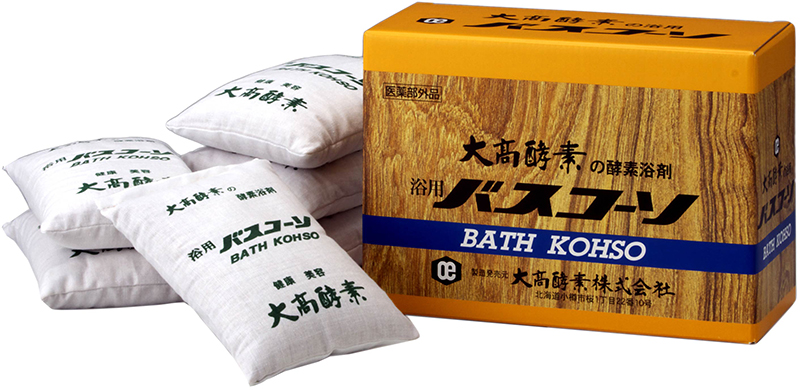 北海道の針葉樹のおがくずなどを使った入浴剤。『バスコーソ』（2310円/大高酵素）