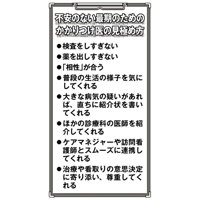 不安のない最期のためのかかりつけ医の見極め方