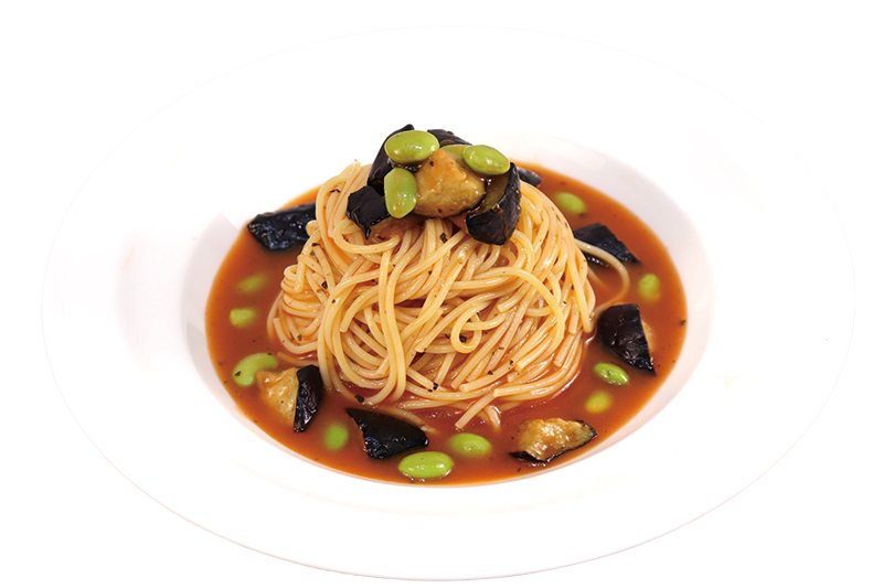 容量／各330ml。トマトバジル／さわやかな香りと甘みが広がる。たらこクリーム／焼きたらこの香ばしさが際立つ濃厚仕立て。冷たい麺にコクを添える