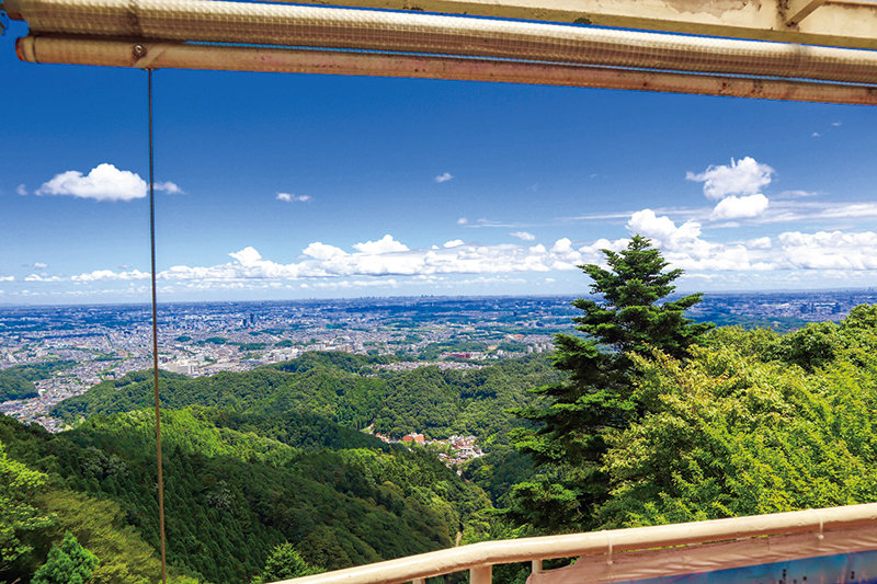 高尾山から雄大な景色を望む（提供写真）