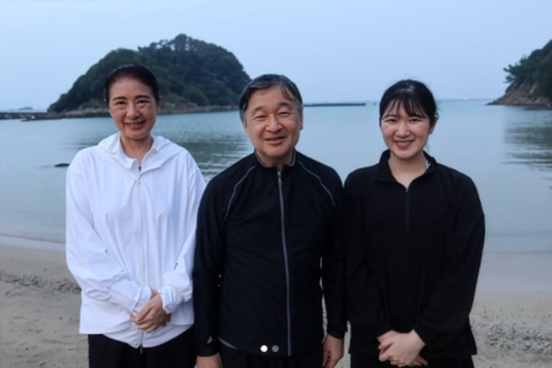 大反響だった昨年の須崎でのお写真（宮内庁のインスタグラムより）