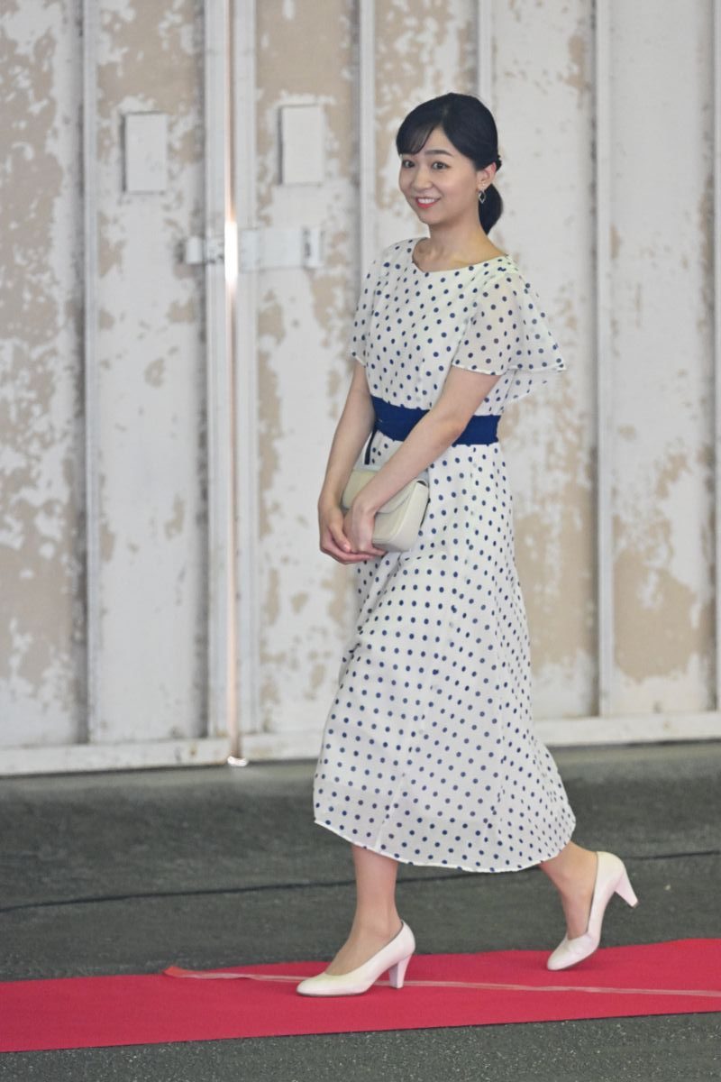 爽やかな装いの佳子さま。（2025年7月、写真／JMPA）