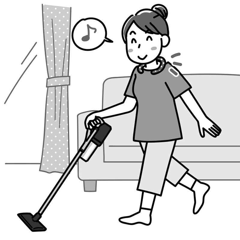 体を直接冷やすのも効果的（イラスト／さややん。）
