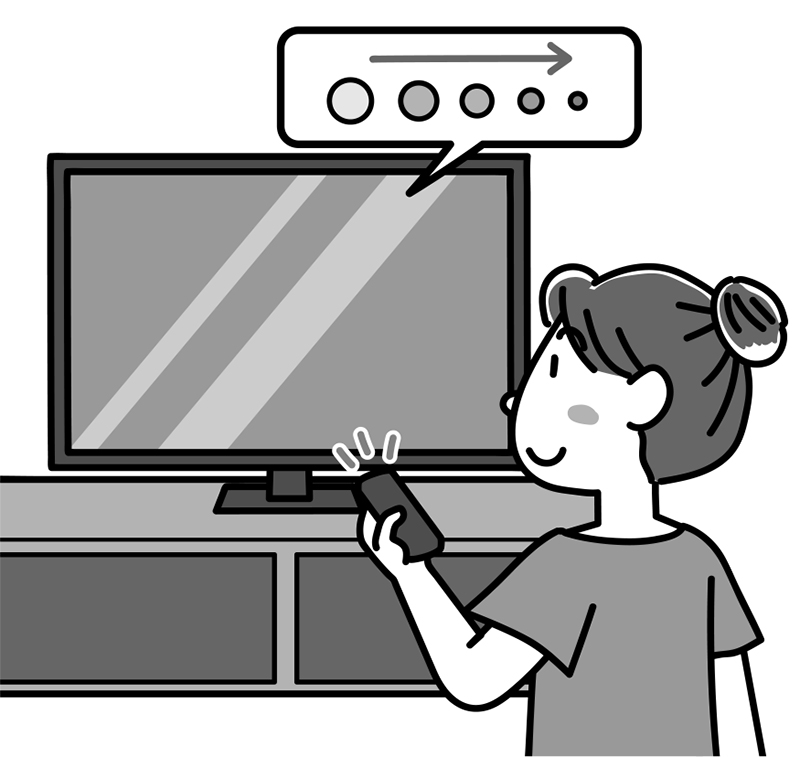 明るさを1割下げると、電気代が年間約581円下がるというデータも（イラスト／さややん。）