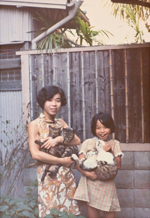 シヅは動物好きで、優しい性格の持ち主。（本人提供）